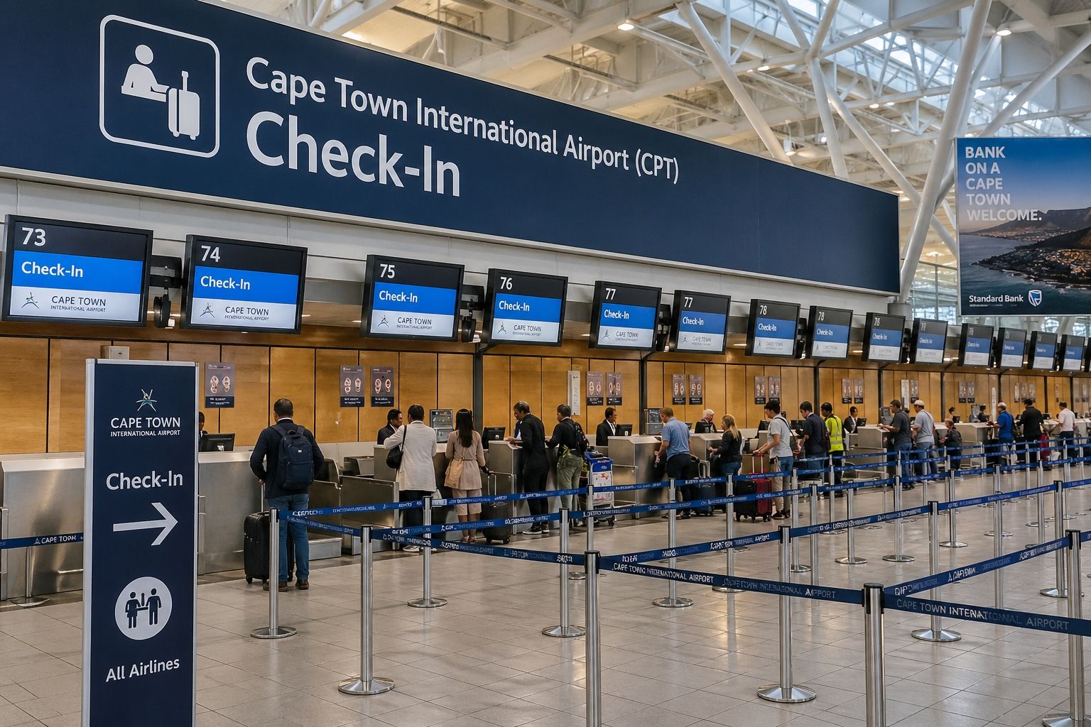 Cape Town International Airport (CPT) Check-In +1-833-641-1988