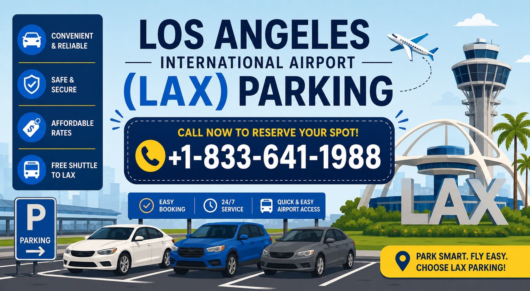Los Angeles International Airport (LAX) Parking +1-833-641-1988