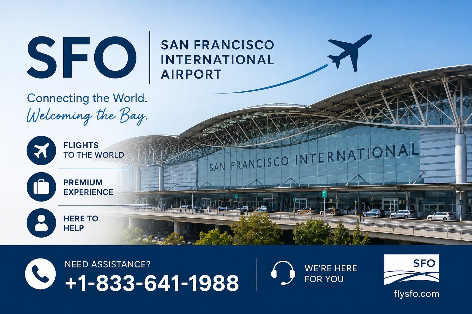 San Francisco International Airport (SFO) +1-833-641-1988