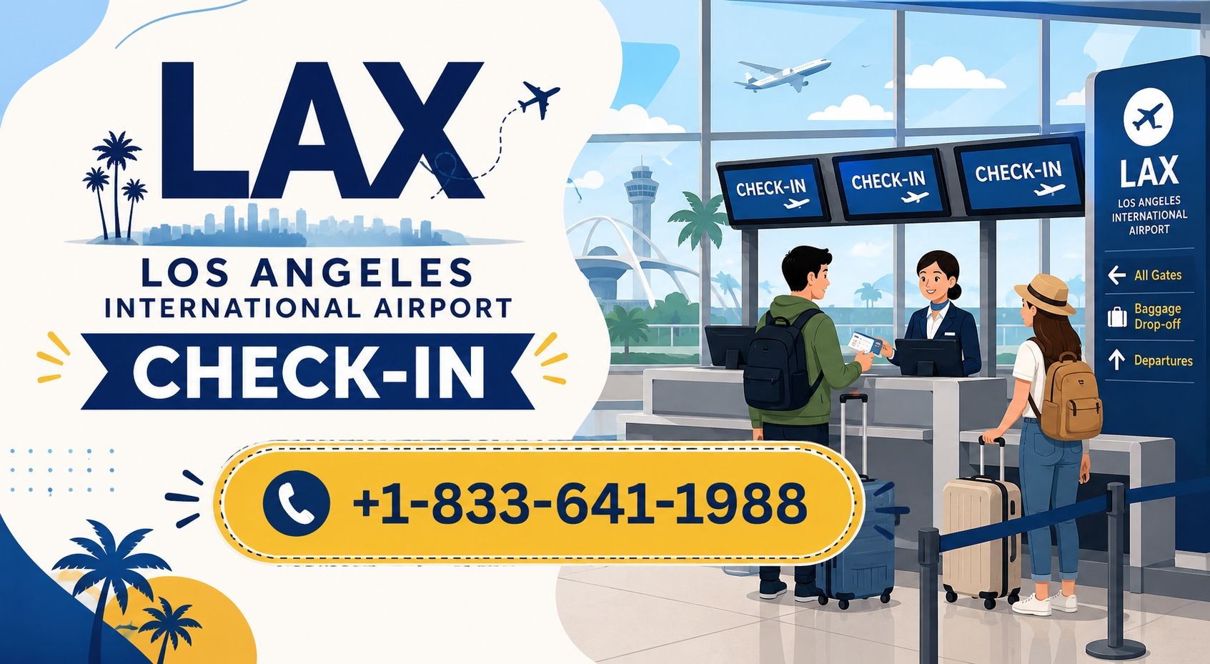 Los Angeles International Airport (LAX) Check-in +1-833-641-1988