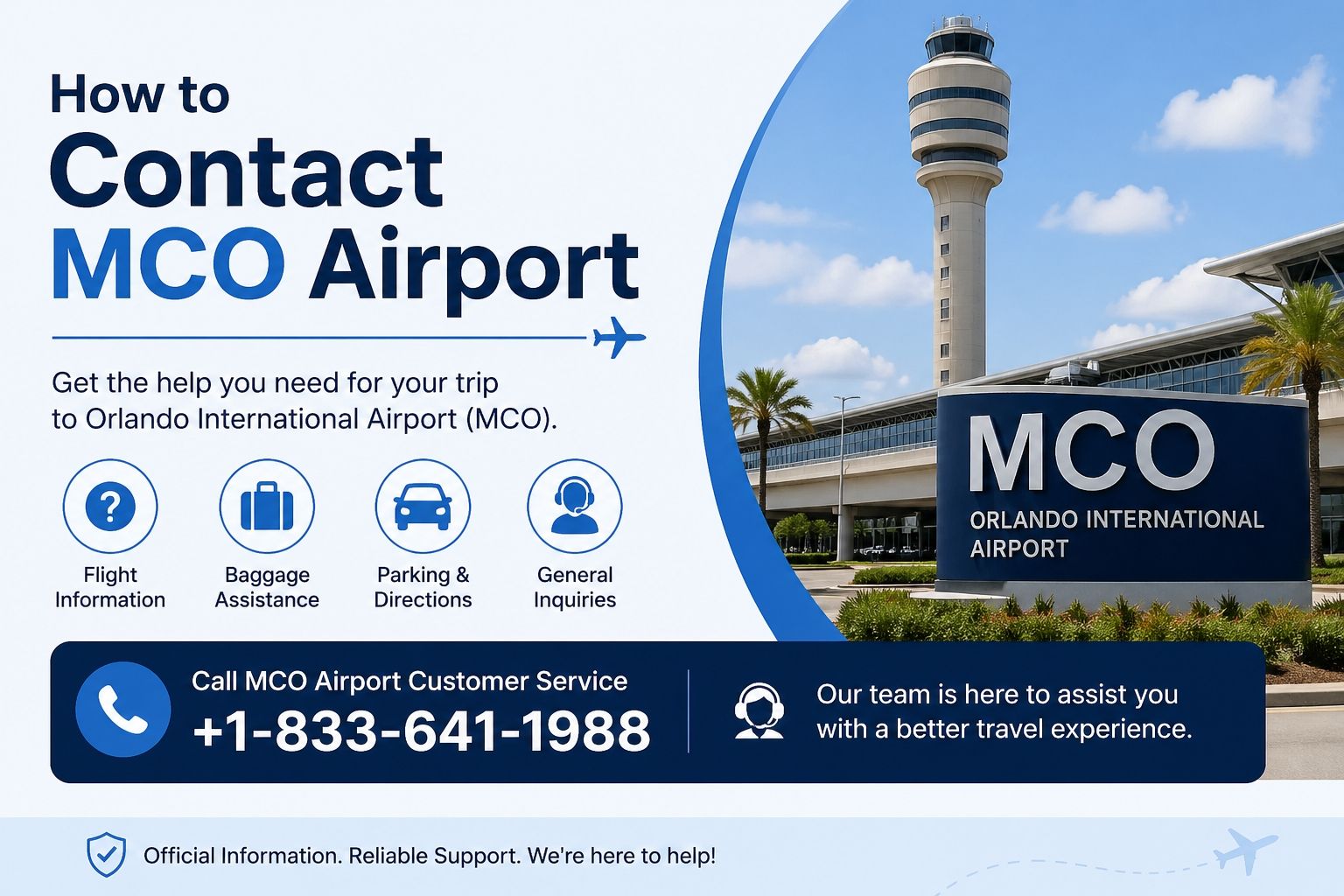 How to Contact MCO Airport? +1-833-641-1988