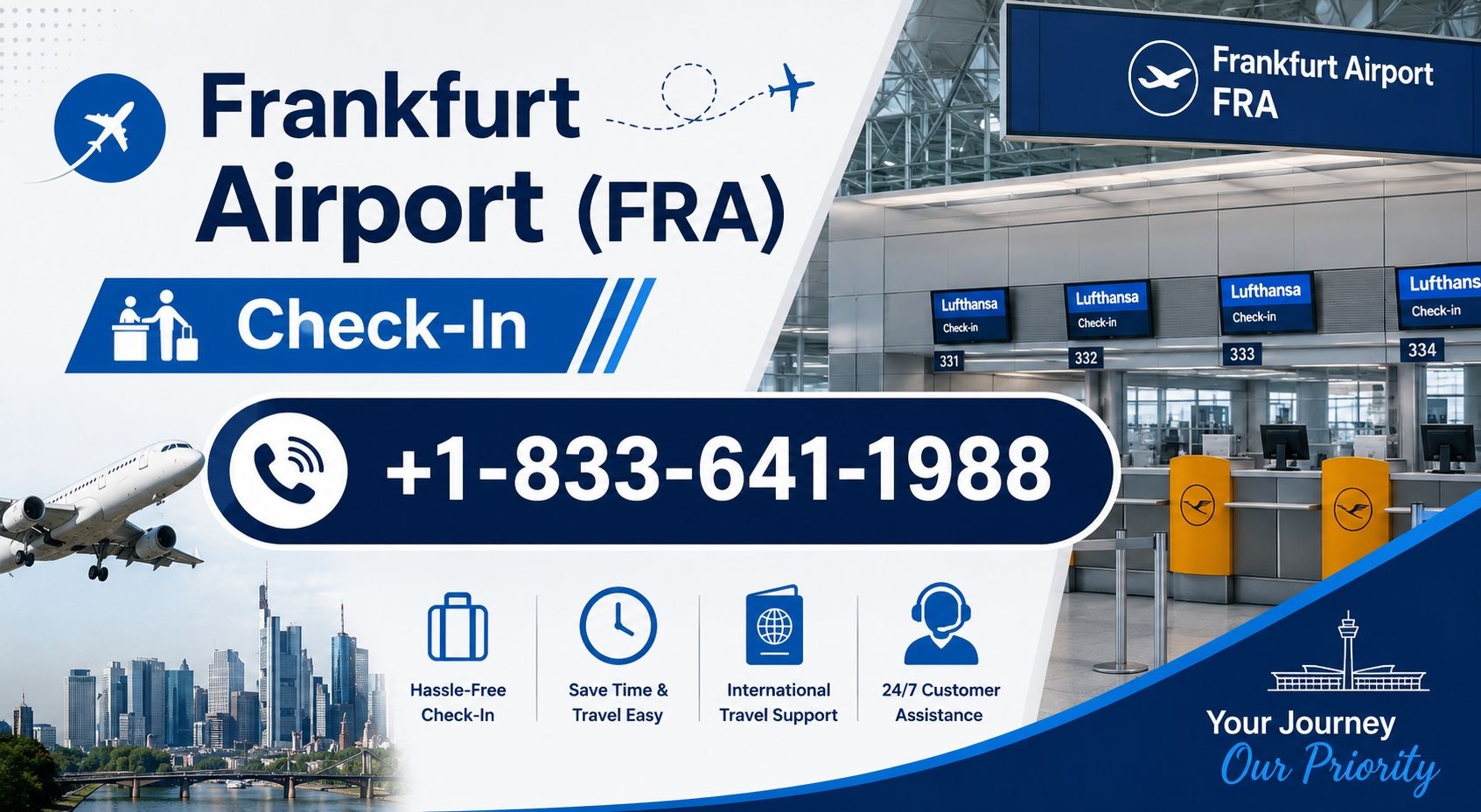 +1-833-641-1988 Frankfurt Airport (FRA) Check-In